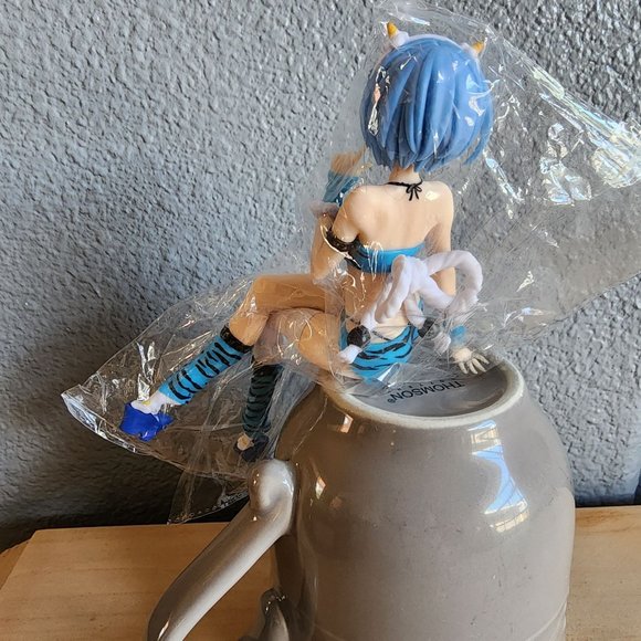 Fan Art Re:Zero Rem Soup Topper Tiger-Striped Bikini Anime Figurine Collectible - Picture 3 of 7
